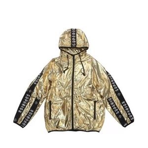 8IGHTH DSTRKT GOLD FOIL ANORAK